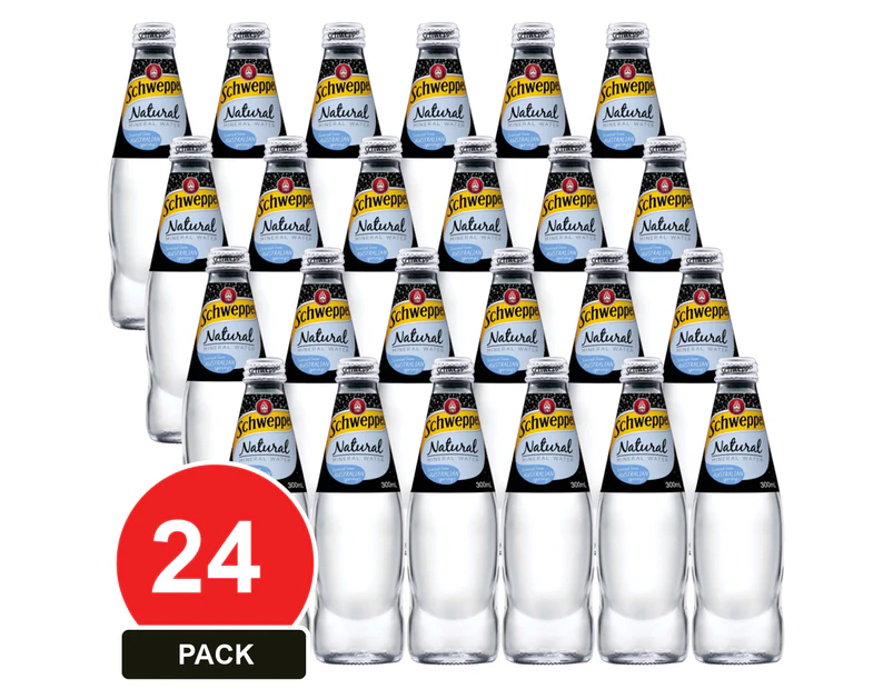 24 Pack, Schweppes 300ml Natural Mineral Water