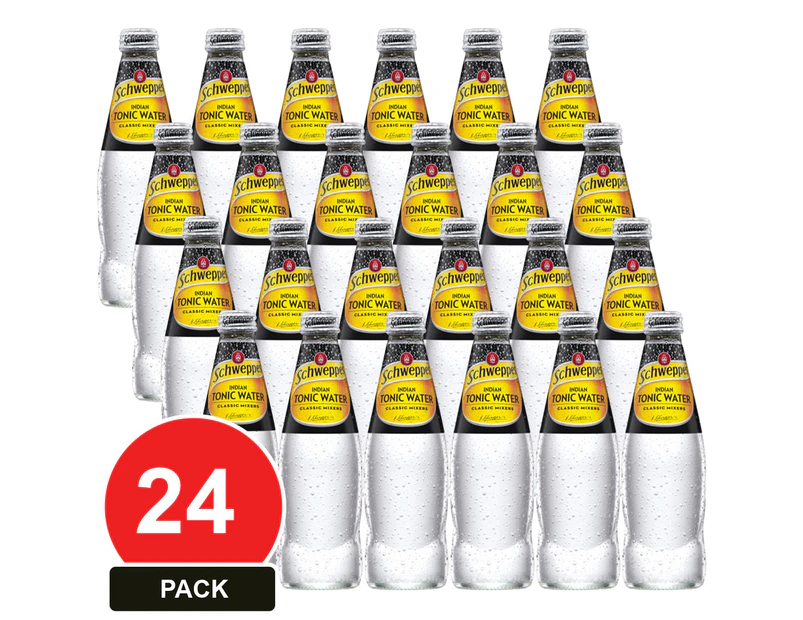 24 Pack, Schweppes 300ml Tonic Water