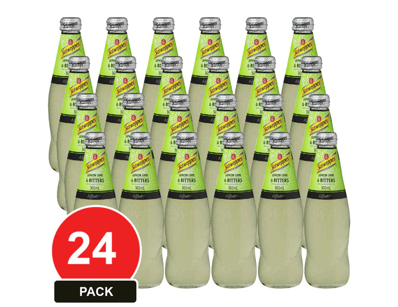 24 Pack, Schweppes 300ml Lemon/lime Bitters