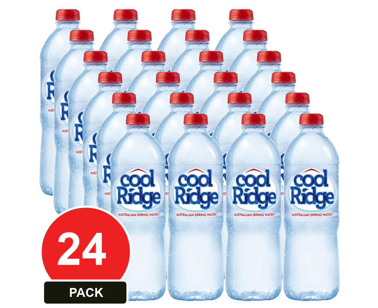 24 Pack, Cool Ridge 600ml Spring Water