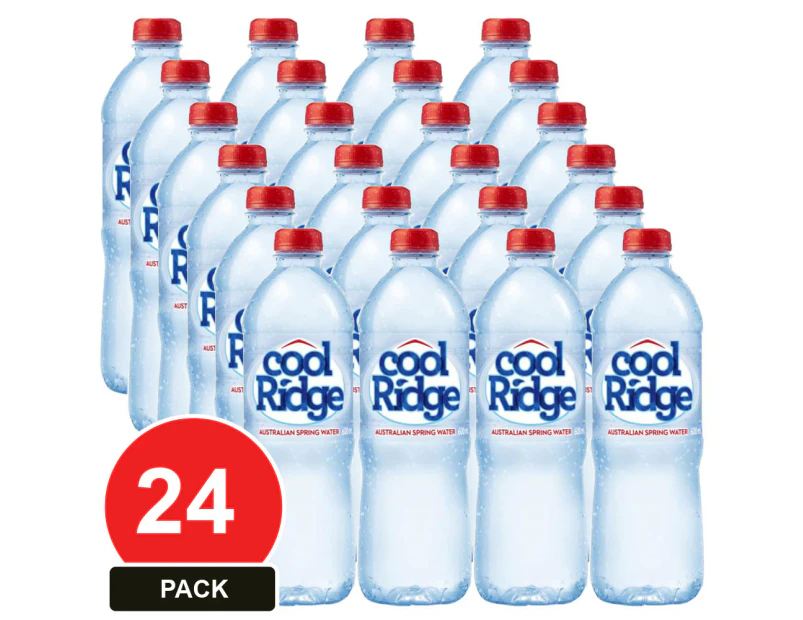 24 Pack, Cool Ridge 600ml Spring Water