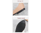 Women's Flats Pointed Toe Dress Shoes Bowknot Slip on Flats-black
