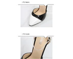 Women's High Heels Slip-On Pumps Pointy-Toe Stiletto Sexy Heel Pump Shoes-white