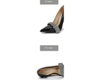 Women's Pointed Toe Slip on Stilettos Party Wedding Pumps Shoes-white