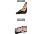 Women's Pointed Toe Slip on Stilettos Party Wedding Pumps Shoes-black