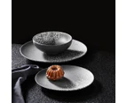 Maxwell & Williams 12-Piece Caviar Galaxy Coupe Dinner Set - Black/White