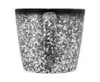 Set of 4 Maxwell & Williams 420mL Caviar Granite Conical Mugs - Black/White