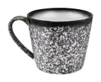 Set of 4 Maxwell & Williams 420mL Caviar Granite Conical Mugs - Black/White