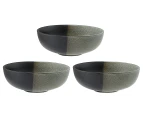 Set of 3 Maxwell & Williams 19x7cm Umi Coupe Bowls - Seaweed