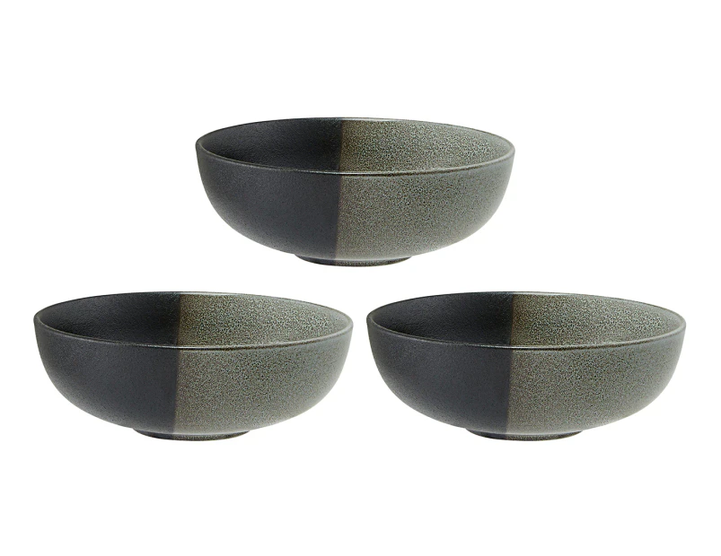 Set of 3 Maxwell & Williams 19x7cm Umi Coupe Bowls - Seaweed