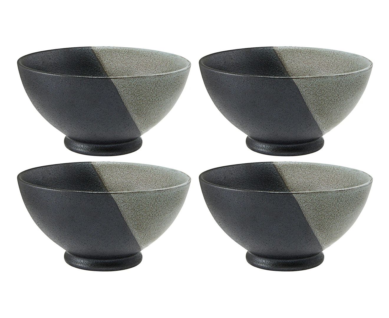 Set of 4 Maxwell & Williams 17x9cm Umi Noodle Bowls - Seaweed