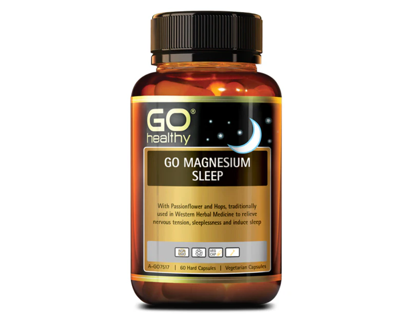 GO Healthy Go Magnesium Sleep 60 Vege Caps
