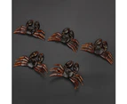 5Pcs/Lot Pvc Soft Lifelike Fishing Lures Crab Artificial Bait Tackle Accessories (Brown)