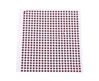 500 X Strong Adhesive Backing 3D Fishing Lure Eyes Accessory For Making Lure Bait(Red,3Mm)