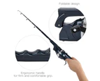 Folding Telescopic Fishing Rod With Reel With Line Portable Casting Lure Tackle