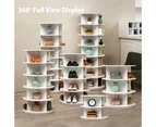 Lauft 7 Tier 360 Swivel Rotating Shoe Rack Tower Book Storage Organizer Display Stand