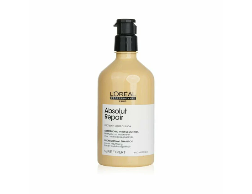 L'oreal Professionnel Serie Expert Absolut Repair Gold Quinoa + Protein Instant Resurfacing Shampoo 500ml/16.9oz
