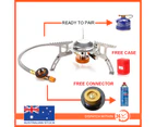 Portable Gas Stove Camping Burner Outdoor Picnic Cooking Hiking Gear Cooker