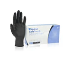 Medicom - Safe Touch Black Nitrile Powder Free Gloves Size M (Medium) 100pcs