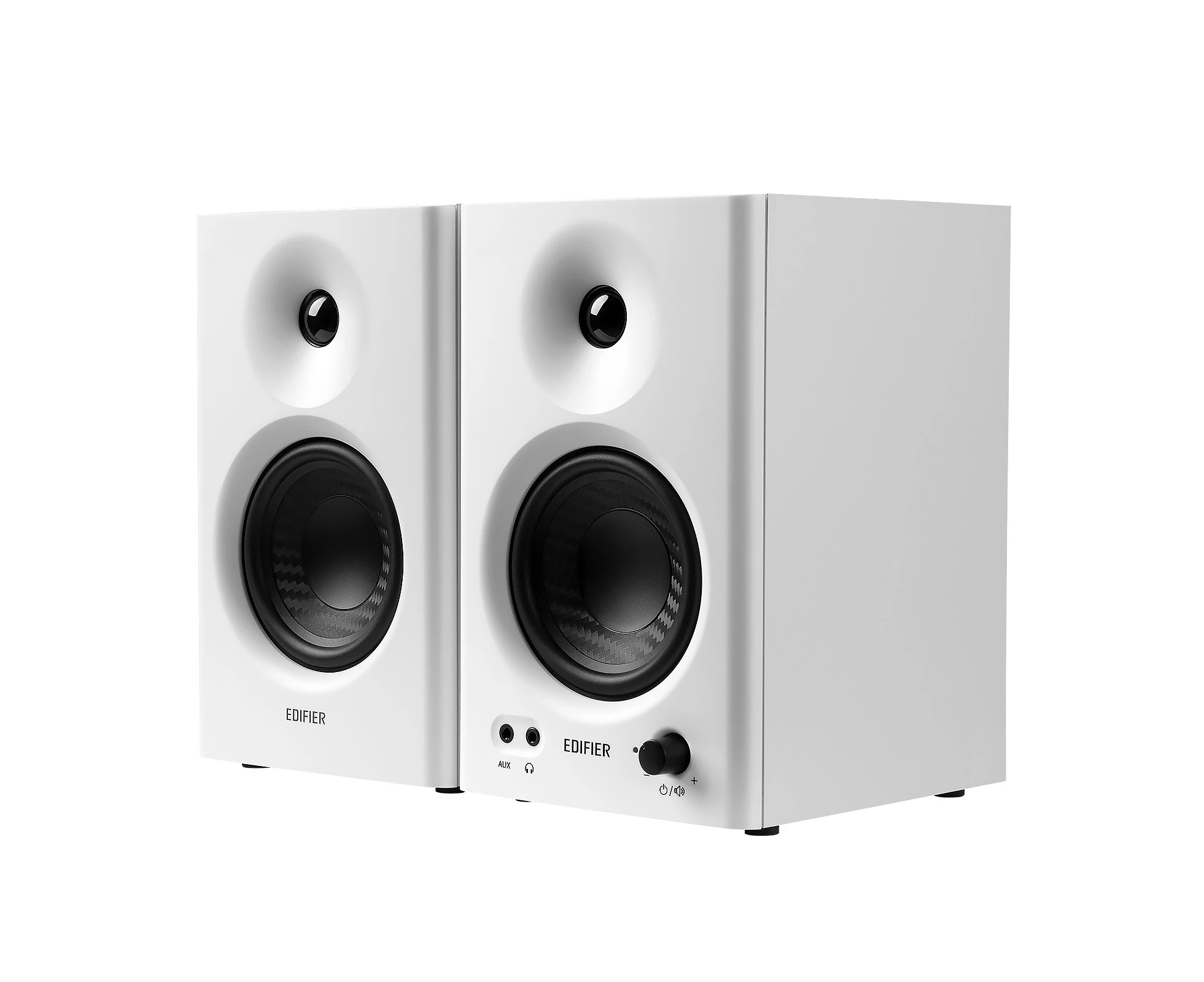 Edifier MR4 Powered Studio Monitor Speakers, 4" Active Near-field Monitor Speaker - White (Pair) - Refurbished Grade A