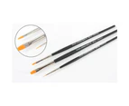 Tamiya Finishing Materials Series No.67 - Modelling Paint Brush - High Finish Standard Set - 3 Brushes [Tamiya 87067]