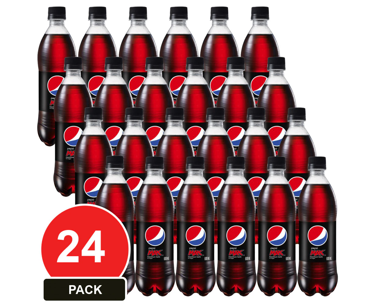 24 Pack, Schweppes 600ml Pepsi Max