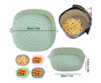 Air Fryer Silicone Pot Air Fryer Basket Liner Non-Stick Reusable Baking Tray - 2x - 2 x Brown