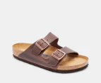 Birkenstock Unisex Arizona Oiled Leather Soft Footbed Regular Fit Sandals - Habana