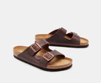 Birkenstock Unisex Arizona Oiled Leather Soft Footbed Regular Fit Sandals - Habana