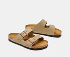 Birkenstock Unisex Arizona Leather Regular Fit Sandals - Tobacco Brown