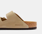 Birkenstock Unisex Arizona Leather Regular Fit Sandals - Tobacco Brown