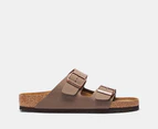 Birkenstock Unisex Arizona Birkibuc Regular Fit Sandals - Mocha