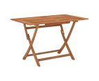 Folding Garden Table 120x70x75 cm Solid Eucalyptus Wood