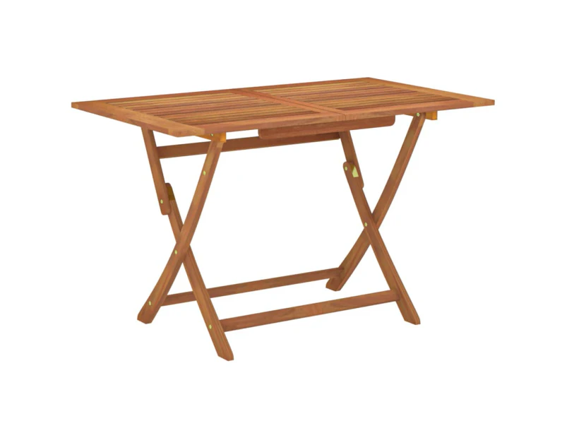 Folding Garden Table 120x70x75 cm Solid Eucalyptus Wood