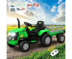 Mazam Kids Ride On Tractor Toy W/ Trailer Remote Battery Electric Operated Car