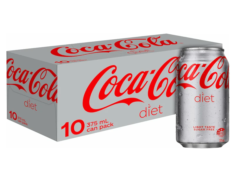 Coca-Cola Diet Soft Drink Multipack Cans 10 x 375mL