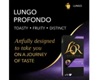 L'OR Espresso Coffee Lungo Profondo - Intensity 8 - 100 Aluminium Capsules Compatible with Nespresso Machines 10x10 Pods Pack