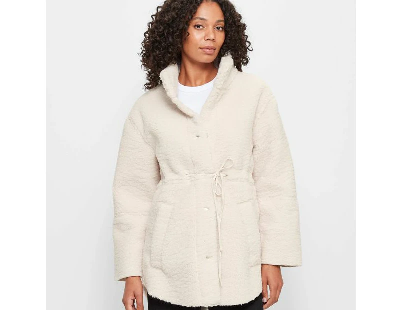Target Teddy Coat - White