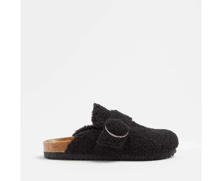 Target Womens Teddy Moulded Cork Mule - Black