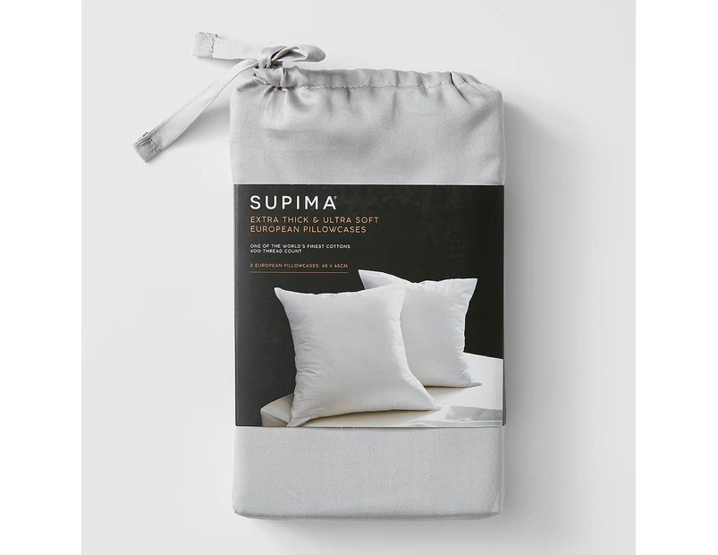 Target Supima 2 Pack 400 Thread Count European Pillowcases - Silver