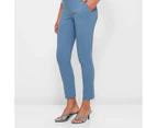 Carrie Ankle Length Bengaline Pants - Preview - Blue