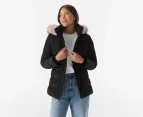 Tommy Hilfiger Women's Essential Tyra Faux Fur Jacket - Dark Sable