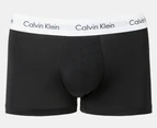 Calvin Klein Men's Cotton Stretch Low Rise Trunks 3-Pack - Black