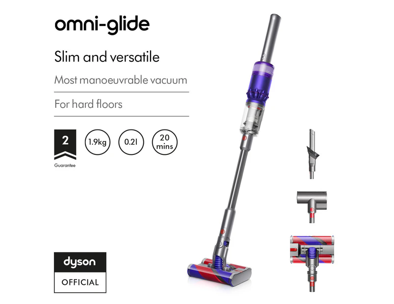 Dyson Omni-glide™ (Purple/Nickel) Stick Vacuum
