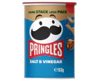 12 x Pringles Potato Chips Salt & Vinegar 53g