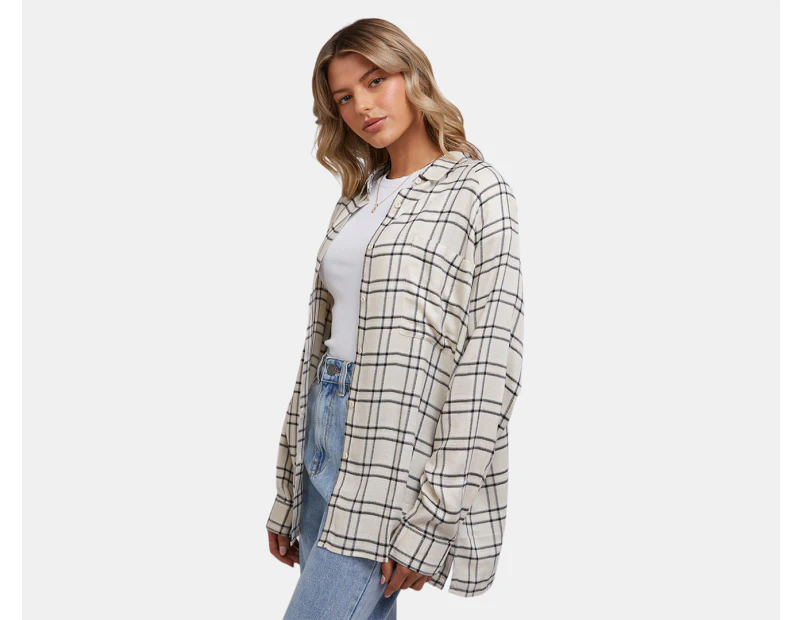 All About Eve Women's Ace Check Shirt - Cream/Black