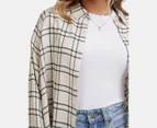 All About Eve Women's Ace Check Shirt - Cream/Black