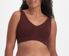 Bonds Women's Comfy Crop Wirefree Bra - Bordeaux