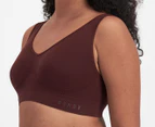 Bonds Women's Comfy Crop Wirefree Bra - Bordeaux