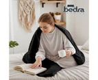Bedra Washable Electric Heated Throw Rug Flannel Blanket 160X130cm